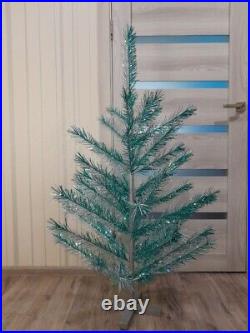 CHRISTMAS. SILVER FIR-TREE. RARE Vintage Artificial Aluminum. CHRISTMAS TREE USSR