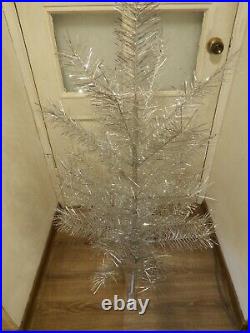 CHRISTMAS. SILVER FIR-TREE. RARE. Vintage Artificial Aluminum. CHRISTMAS TREE USSR