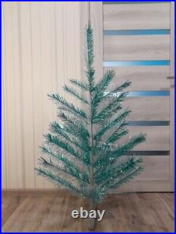 CHRISTMAS. SILVER FIR-TREE. RARE Vintage Artificial Aluminum. CHRISTMAS TREE USSR