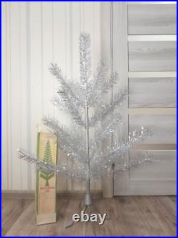 CHRISTMAS. SILVER FIR-TREE. Vintage Artificial Aluminum. CHRISTMAS TREE USSR