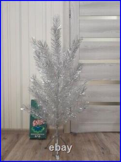 CHRISTMAS. SILVER FIR-TREE. Vintage Artificial Aluminum. CHRISTMAS TREE USSR