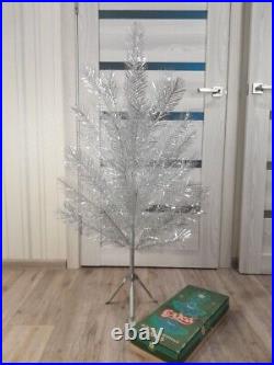 CHRISTMAS. SILVER FIR-TREE. Vintage Artificial Aluminum. CHRISTMAS TREE USSR