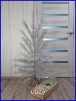 CHRISTMAS. SILVER FIR-TREE. Vintage Artificial Aluminum. CHRISTMAS TREE USSR