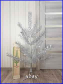 CHRISTMAS. SILVER FIR-TREE. Vintage Artificial Aluminum. CHRISTMAS TREE USSR CHRISTMAS. SILVER FIR-TREE. Vintage Artificial Aluminum. CHRISTMAS TREE USSR