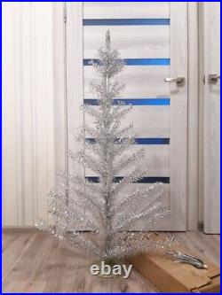 CHRISTMAS. SILVER FIR-TREE. Vintage Artificial Aluminum. CHRISTMAS TREE USSR