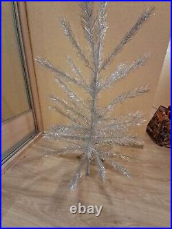 CHRISTMAS. SILVER FIR-TREE. Vintage Artificial Aluminum. CHRISTMAS TREE USSR