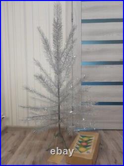 CHRISTMAS. SILVER FIR-TREE. Vintage Artificial Aluminum. CHRISTMAS TREE USSR