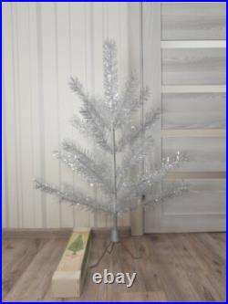 CHRISTMAS. SILVER FIR-TREE. Vintage Artificial Aluminum. CHRISTMAS TREE USSR CHRISTMAS. SILVER FIR-TREE. Vintage Artificial Aluminum. CHRISTMAS TREE USSR