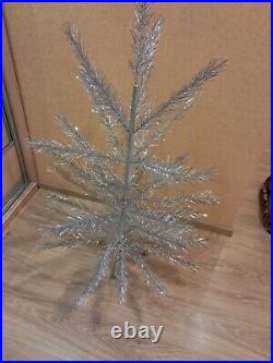 CHRISTMAS. SILVER FIR-TREE. Vintage Artificial Aluminum. CHRISTMAS TREE USSR