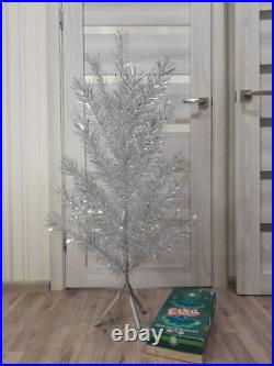 CHRISTMAS. SILVER FIR-TREE. Vintage Artificial Aluminum. CHRISTMAS TREE USSR