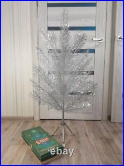 CHRISTMAS. SILVER FIR-TREE. Vintage Artificial Aluminum. CHRISTMAS TREE USSR