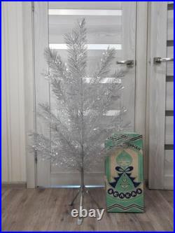 CHRISTMAS. SILVER FIR-TREE. Vintage Artificial Aluminum. CHRISTMAS TREE USSR
