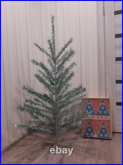 CHRISTMAS. SILVER FIR-TREE. Vintage Artificial Aluminum. CHRISTMAS TREE USSR