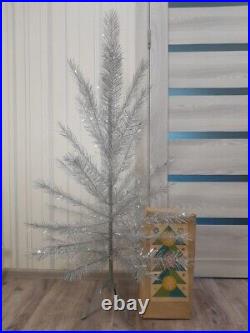 CHRISTMAS. SILVER FIR-TREE. Vintage Artificial Aluminum. CHRISTMAS TREE USSR