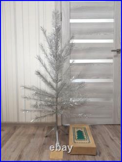 CHRISTMAS. SILVER FIR-TREE. Vintage Artificial Aluminum. CHRISTMAS TREE USSR