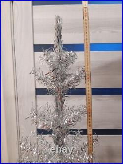 CHRISTMAS. SILVER FIR-TREE. Vintage Artificial Aluminum. CHRISTMAS TREE USSR