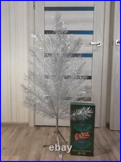 CHRISTMAS. SILVER FIR-TREE. Vintage Artificial Aluminum. CHRISTMAS TREE USSR