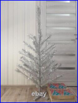 CHRISTMAS. SILVER FIR-TREE. Vintage Artificial Aluminum. CHRISTMAS TREE USSR