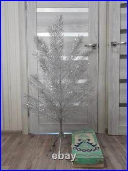 CHRISTMAS. SILVER FIR-TREE. Vintage Artificial Aluminum. CHRISTMAS TREE USSR