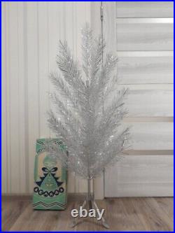 CHRISTMAS. SILVER FIR-TREE. Vintage Artificial Aluminum. CHRISTMAS TREE USSR