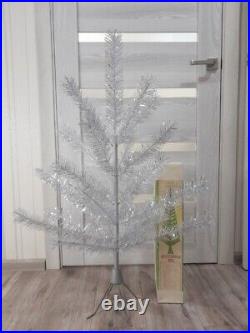 CHRISTMAS. SILVER FIR-TREE. Vintage Artificial Aluminum. CHRISTMAS TREE USSR