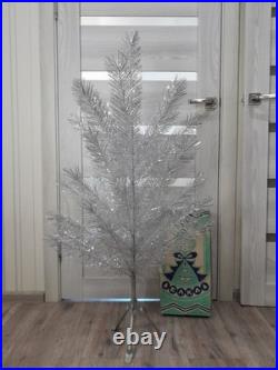 CHRISTMAS. SILVER FIR-TREE. Vintage Artificial Aluminum. CHRISTMAS TREE USSR