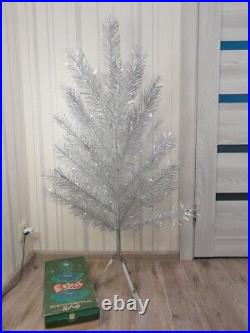 CHRISTMAS. SILVER FIR-TREE. Vintage Artificial Aluminum. CHRISTMAS TREE USSR