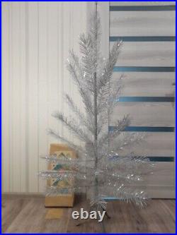 CHRISTMAS. SILVER FIR-TREE. Vintage Artificial Aluminum. CHRISTMAS TREE USSR