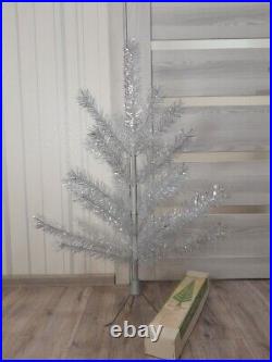 CHRISTMAS. SILVER FIR-TREE. Vintage Artificial Aluminum. CHRISTMAS TREE USSR