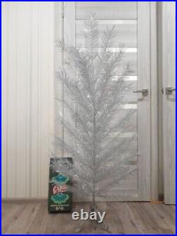 CHRISTMAS. SILVER FIR-TREE. Vintage Artificial Aluminum. CHRISTMAS TREE USSR