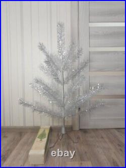 CHRISTMAS. SILVER FIR-TREE. Vintage Artificial Aluminum. CHRISTMAS TREE USSR