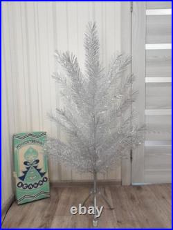 CHRISTMAS. SILVER FIR-TREE. Vintage Artificial Aluminum. CHRISTMAS TREE USSR