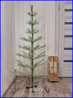 CHRISTMAS. SILVER FIR-TREE. Vintage Artificial Aluminum. CHRISTMAS TREE USSR