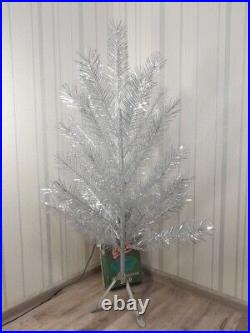 CHRISTMAS. SILVER FIR-TREE. Vintage Artificial Aluminum. CHRISTMAS TREE USSR