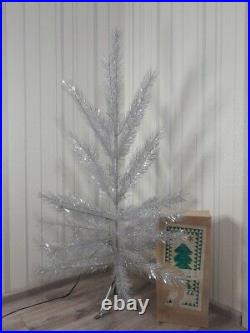 CHRISTMAS. SILVER FIR-TREE. Vintage Artificial Aluminum. CHRISTMAS TREE USSR