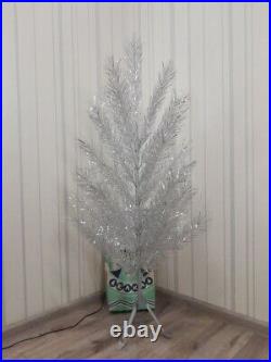 CHRISTMAS. SILVER FIR-TREE. Vintage Artificial Aluminum. CHRISTMAS TREE USSR