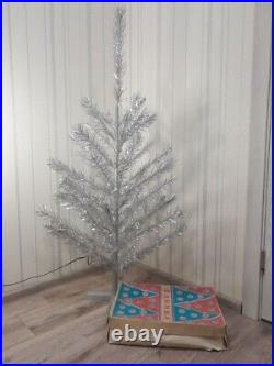 CHRISTMAS. SILVER FIR-TREE. Vintage Artificial Aluminum. CHRISTMAS TREE USSR