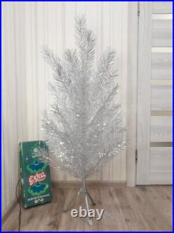 CHRISTMAS. SILVER FIR-TREE. Vintage Artificial Aluminum. CHRISTMAS TREE USSR