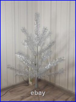 CHRISTMAS. SILVER FIR-TREE. Vintage Artificial Aluminum. CHRISTMAS TREE USSR CHRISTMAS. SILVER FIR-TREE. Vintage Artificial Aluminum. CHRISTMAS TREE USSR