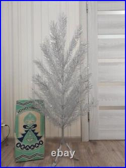 CHRISTMAS. SILVER FIR-TREE. Vintage Artificial Aluminum. CHRISTMAS TREE USSR