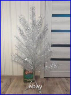 CHRISTMAS. SILVER FIR-TREE. Vintage Artificial Aluminum. CHRISTMAS TREE USSR