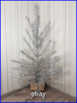 CHRISTMAS. SILVER FIR-TREE. Vintage Artificial Aluminum. CHRISTMAS TREE USSR