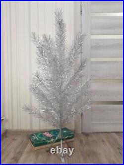 CHRISTMAS. SILVER FIR-TREE. Vintage Artificial Aluminum. CHRISTMAS TREE USSR