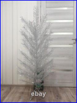 CHRISTMAS. SILVER FIR-TREE. Vintage Artificial Aluminum. CHRISTMAS TREE USSR