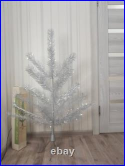 CHRISTMAS. SILVER FIR-TREE. Vintage Artificial Aluminum. CHRISTMAS TREE USSR CHRISTMAS. SILVER FIR-TREE. Vintage Artificial Aluminum. CHRISTMAS TREE USSR