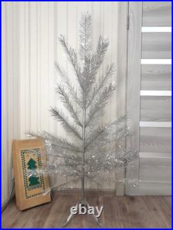 CHRISTMAS. SILVER FIR-TREE. Vintage Artificial Aluminum. CHRISTMAS TREE USSR CHRISTMAS. SILVER FIR-TREE. Vintage Artificial Aluminum. CHRISTMAS TREE USSR