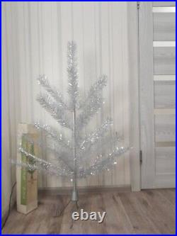 CHRISTMAS. SILVER FIR-TREE. Vintage Artificial Aluminum. CHRISTMAS TREE USSR