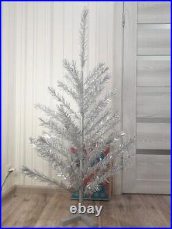 CHRISTMAS. SILVER FIR-TREE. Vintage Artificial Aluminum. CHRISTMAS TREE USSR