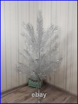 CHRISTMAS. SILVER FIR-TREE. Vintage Artificial Aluminum. CHRISTMAS TREE USSR