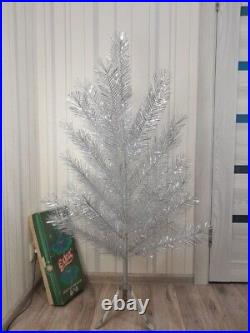 CHRISTMAS. SILVER FIR-TREE. Vintage Artificial Aluminum. CHRISTMAS TREE USSR